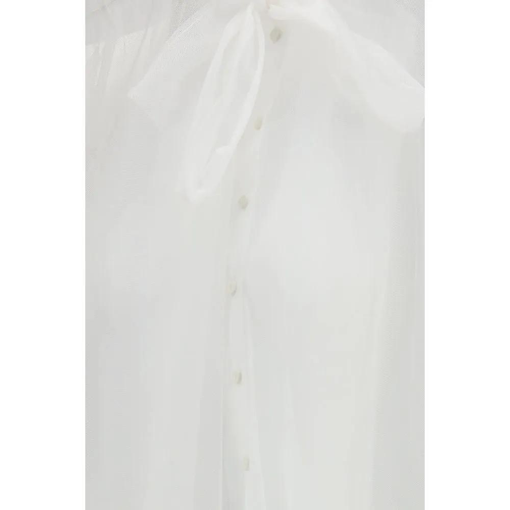 Forte_Forte Forte_Forte White Polyester Shirt