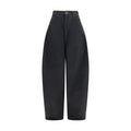 Balenciaga Black Cotton Casual Pants