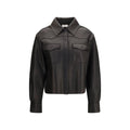 P.A.R.O.S.H. Black Lamb Leather Leather Jacket