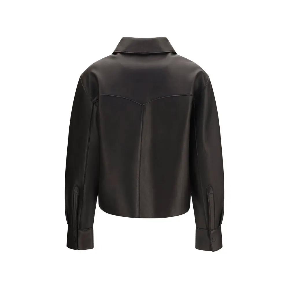 P.A.R.O.S.H. Black Lamb Leather Leather Jacket