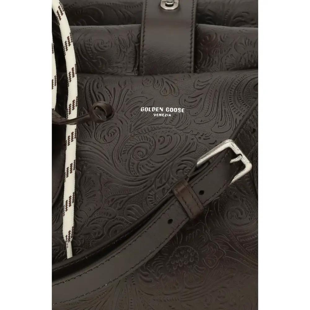 Sac à main Golden Goose en cuir de veau marron Bos Taurus