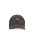Brunello Cucinelli Brown Wool Oves Aries Cap (Baseball Hat)