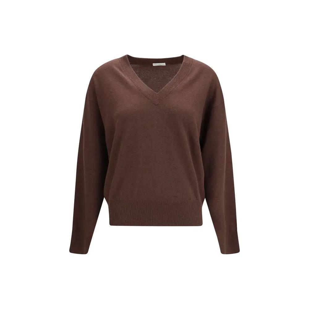 Brunello Cucinelli Brunello Cucinelli Brown Cashmere Sweater