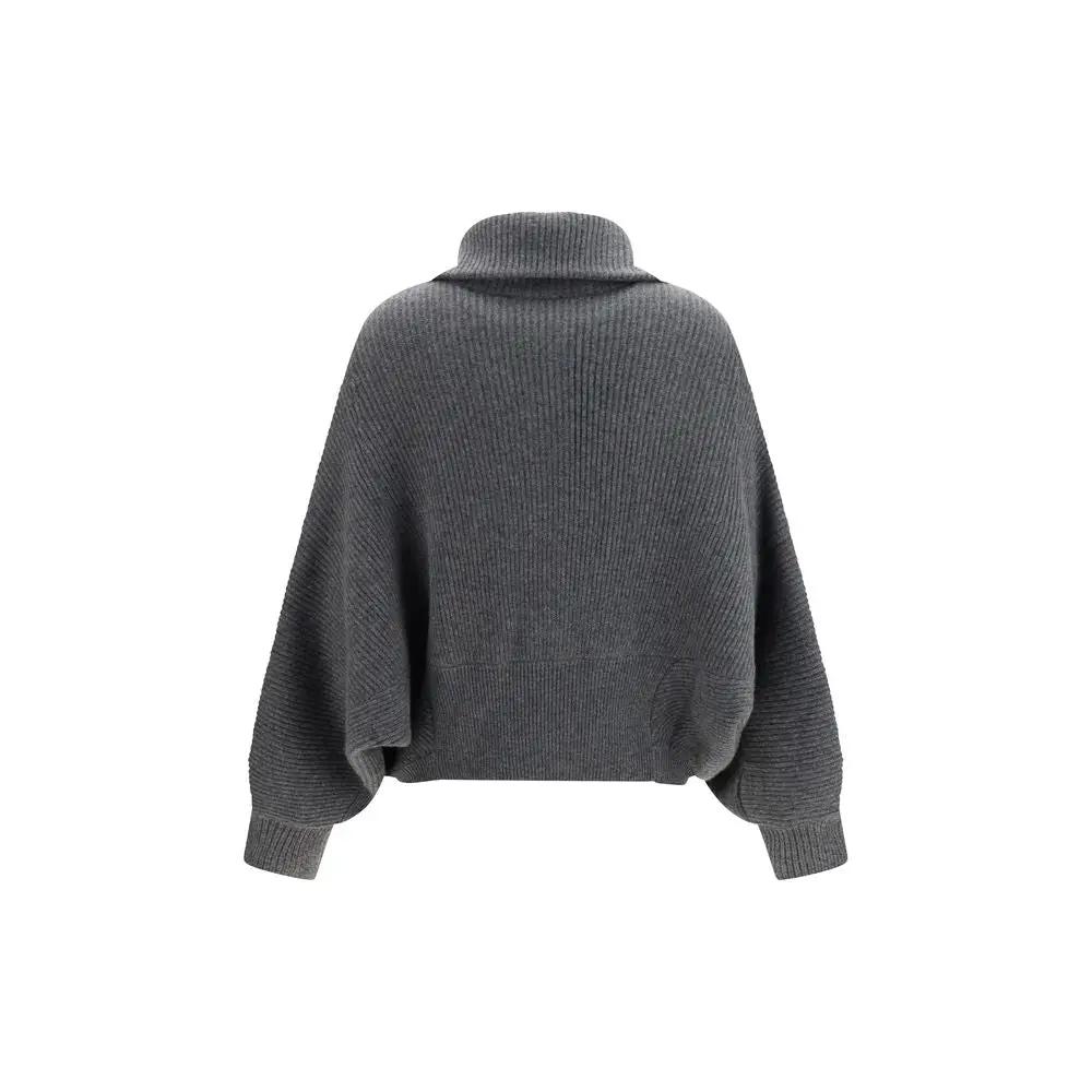 Brunello Cucinelli Brunello Cucinelli Gray Cashmere Cardigan
