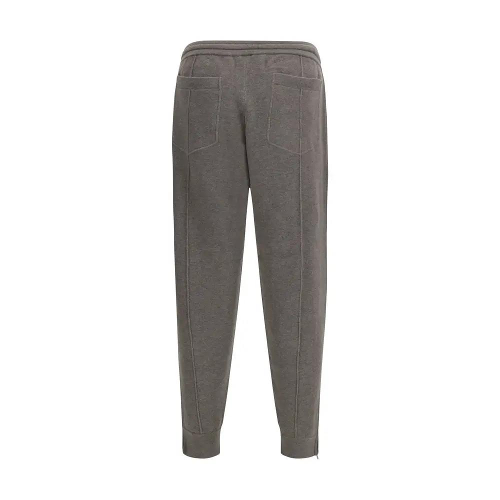 Brunello Cucinelli Bicolor Cashmere Athletic Pants