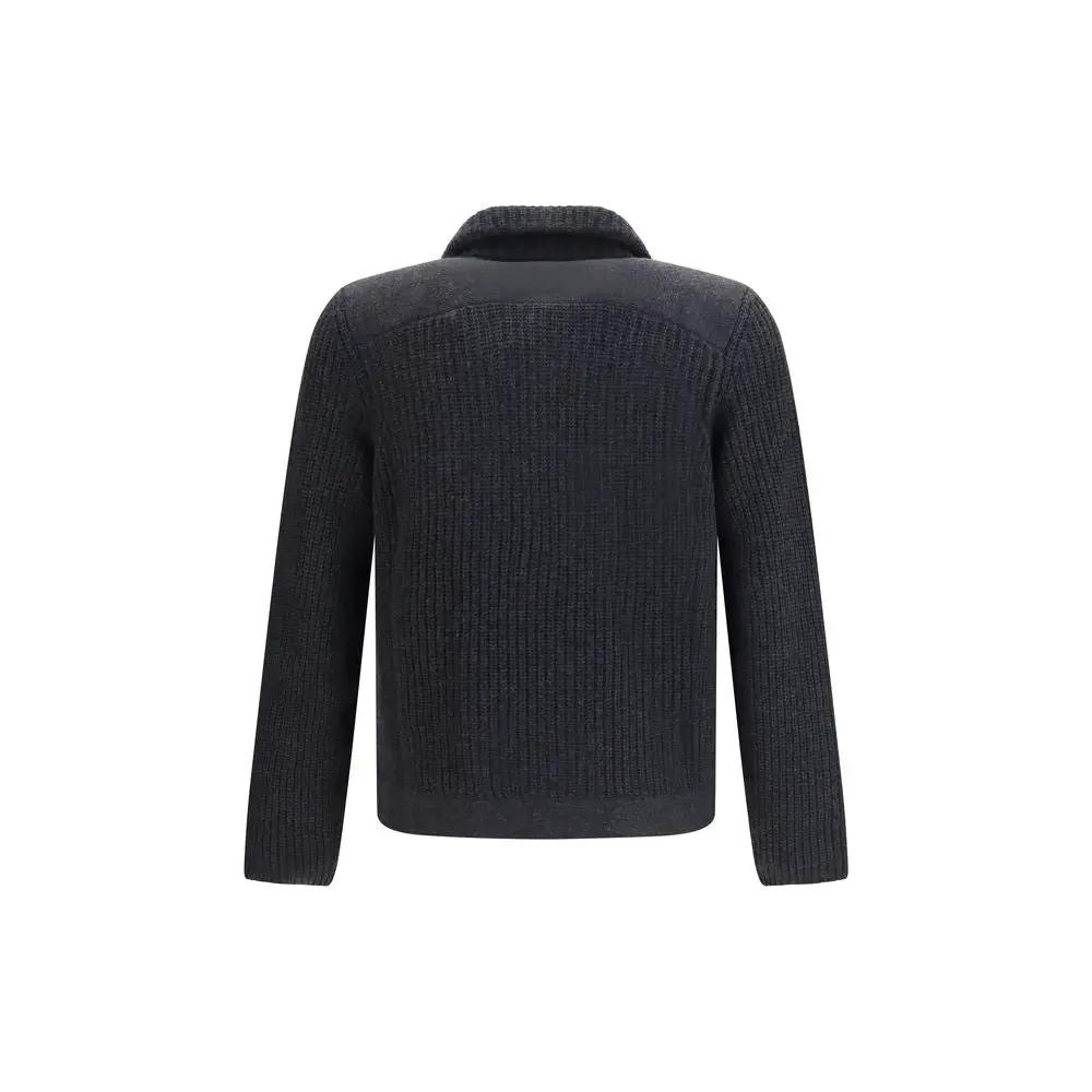 Brunello Cucinelli Gray Cashmere Cardigan
