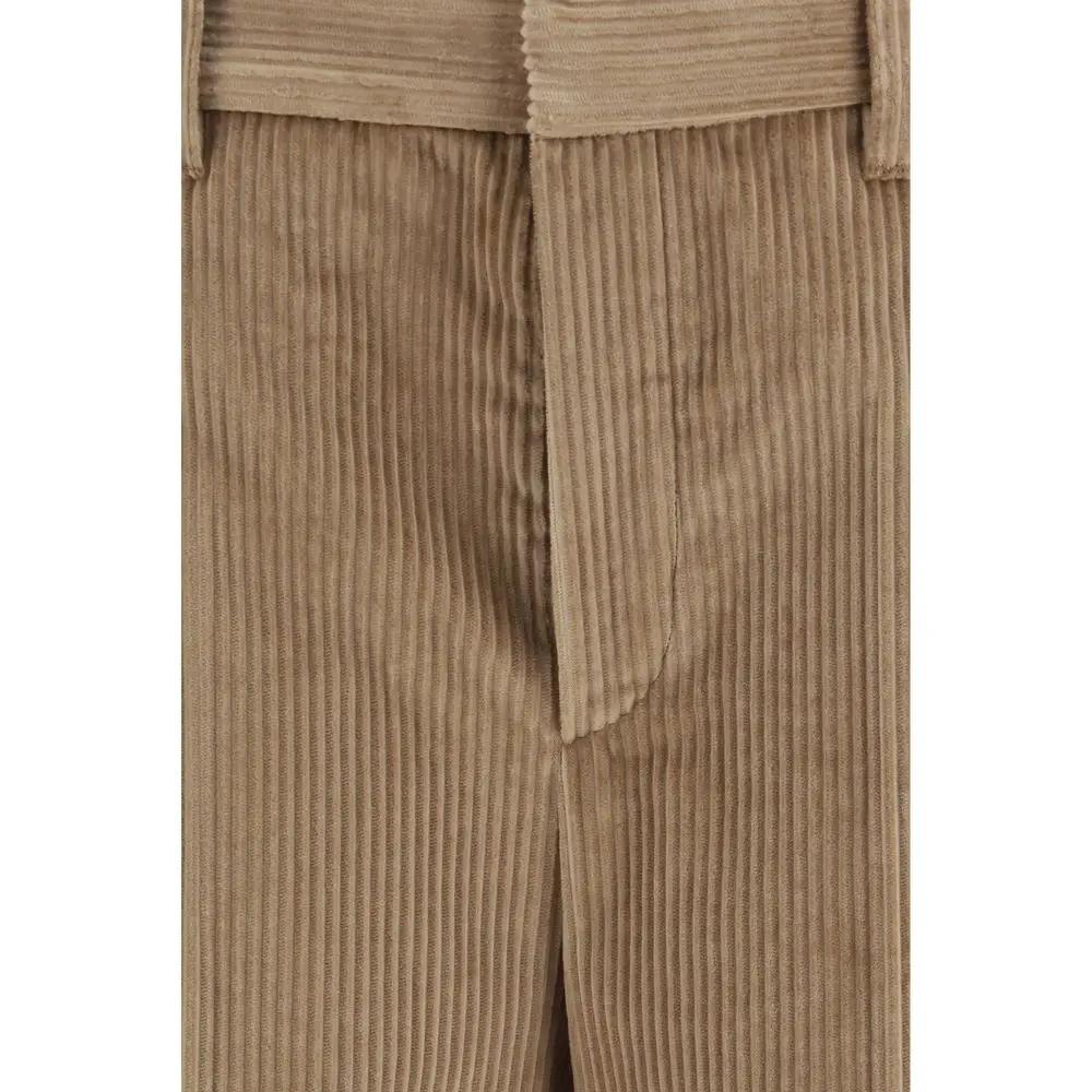 Brunello Cucinelli Brown Cotton Casual Pants