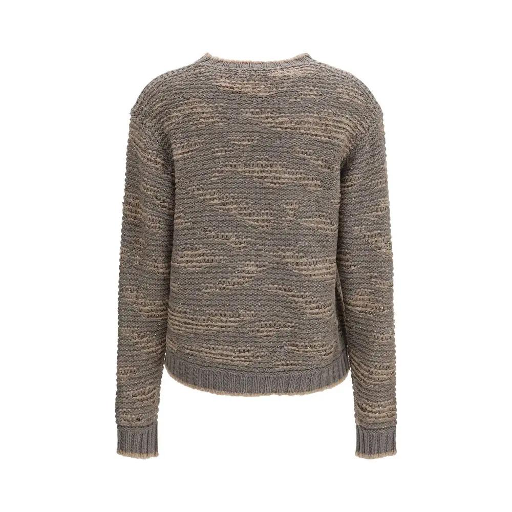 Fabiana Filippi Gray Wool Oves Aries Sweatshirt