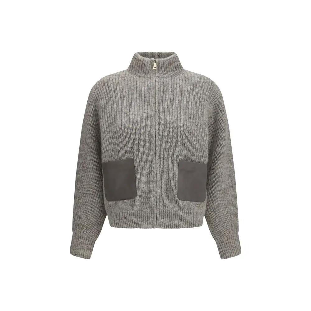 Fabiana Filippi Gray Wool Oves Aries Sweatshirt