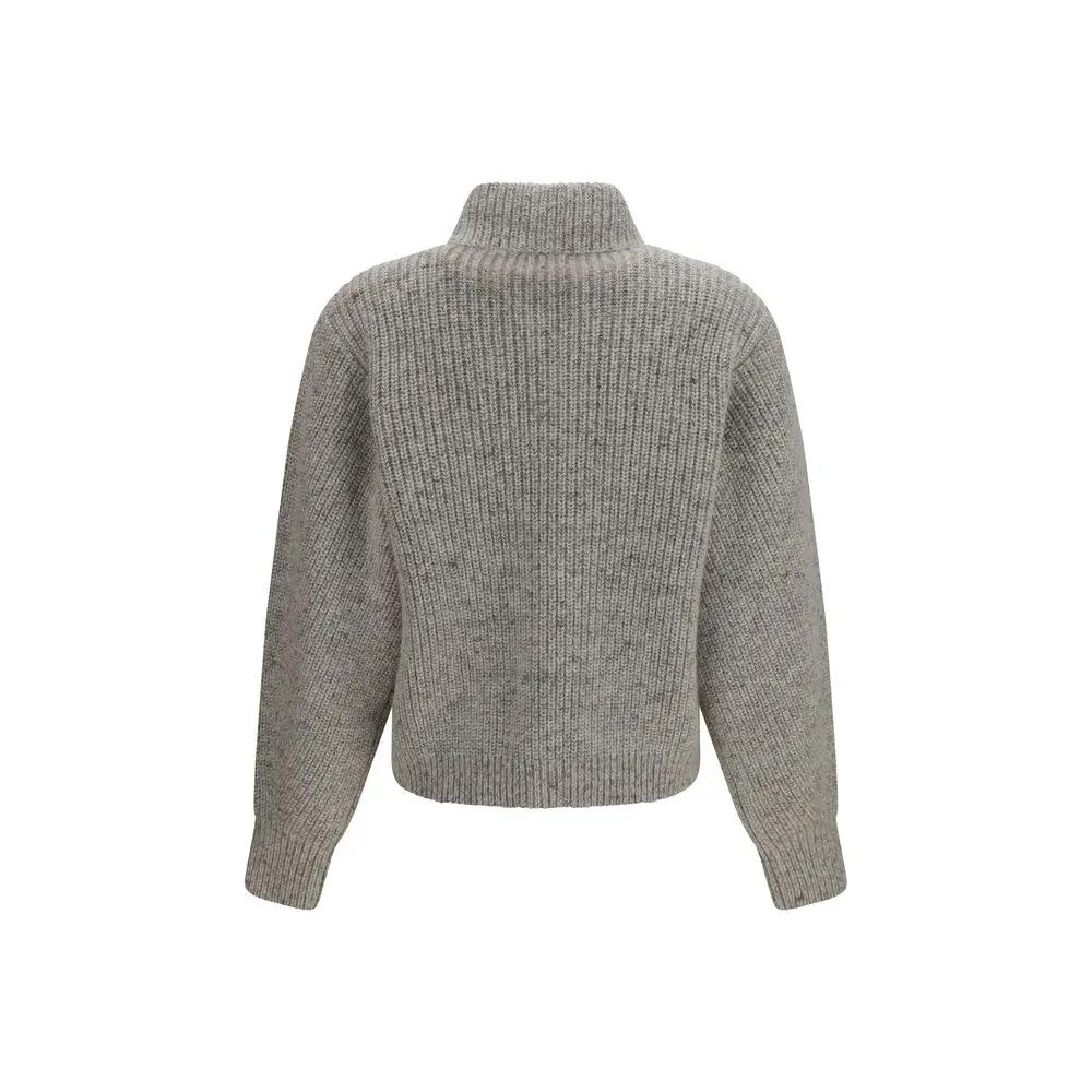 Fabiana Filippi Gray Wool Oves Aries Sweatshirt