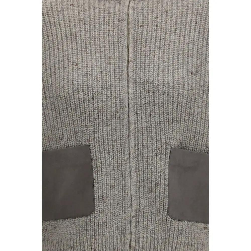 Fabiana Filippi Gray Wool Oves Aries Sweatshirt