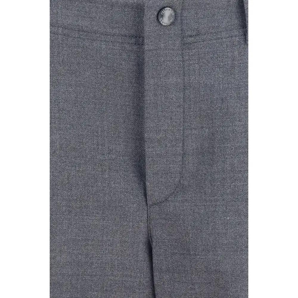 Brunello Cucinelli Gray Wool Oves Aries Cargo Pants