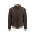 Brunello Cucinelli Brown Cotton Bomber