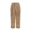 Brunello Cucinelli Brown Viscose Casual Pants