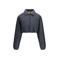 Miu Miu Miu Miu Gray Recycled Polyamide Shell Jacket