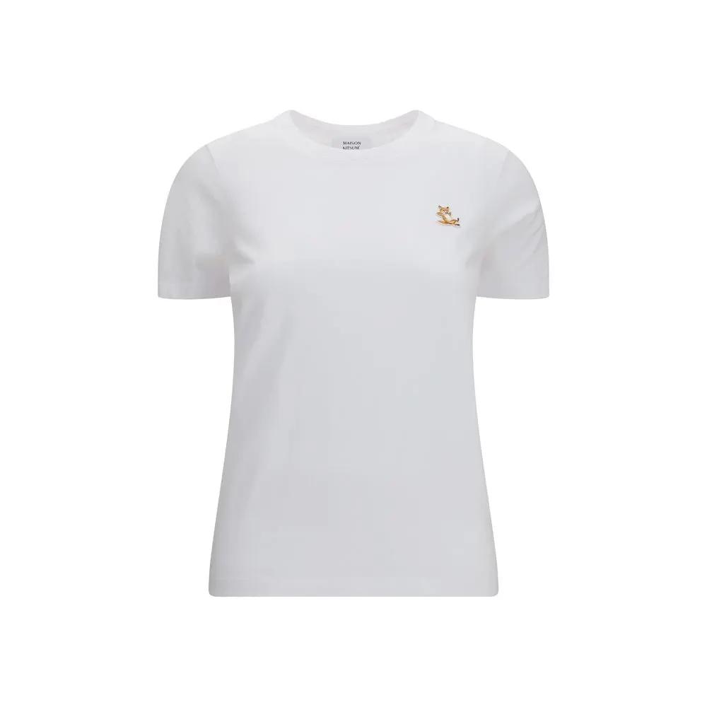 Maison Kitsuné Maison Kitsuné White Cotton T-Shirt