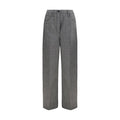 Prada Gray Wool Oves Aries Casual Pants