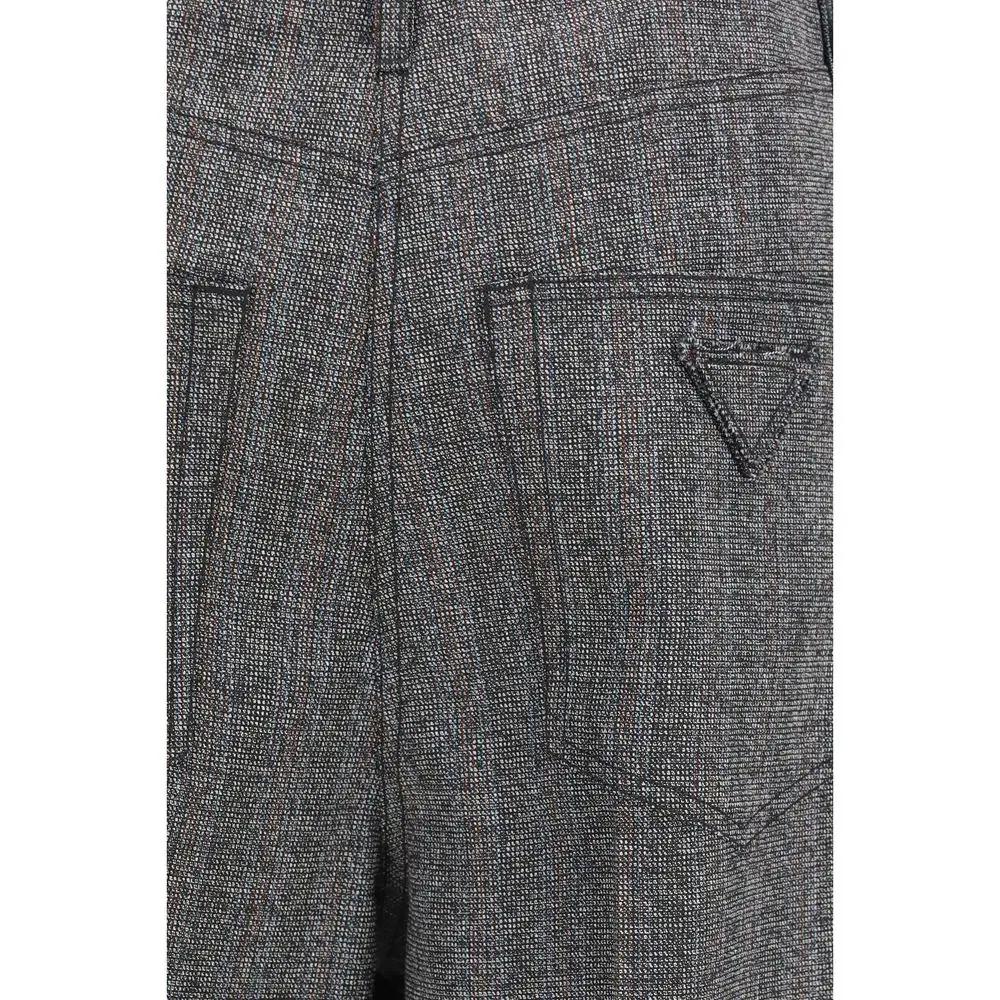 Prada Gray Wool Oves Aries Casual Pants