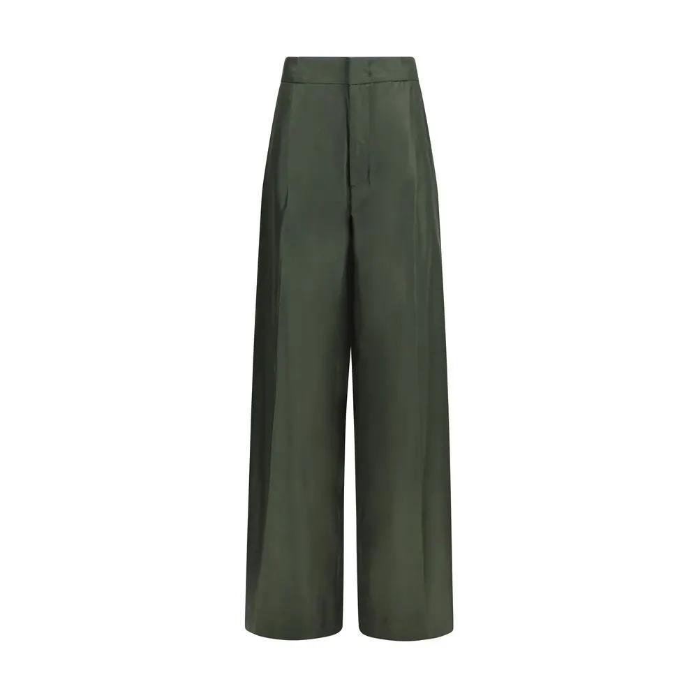 SA SU PHI SA SU PHI Bicolor Silk Casual Pants