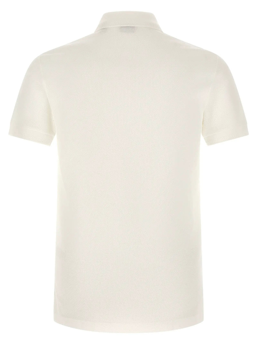 Burberry White Cotton Polo Shirt