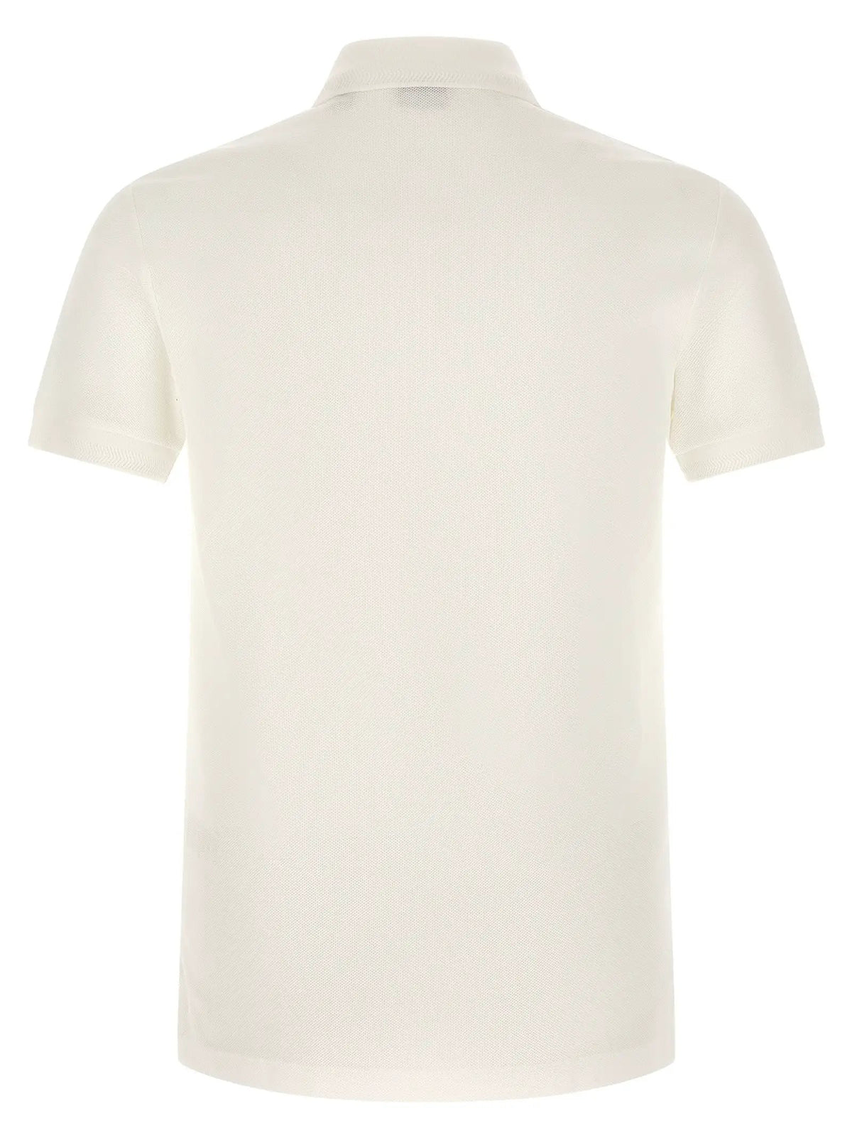 Burberry White Cotton Polo Shirt