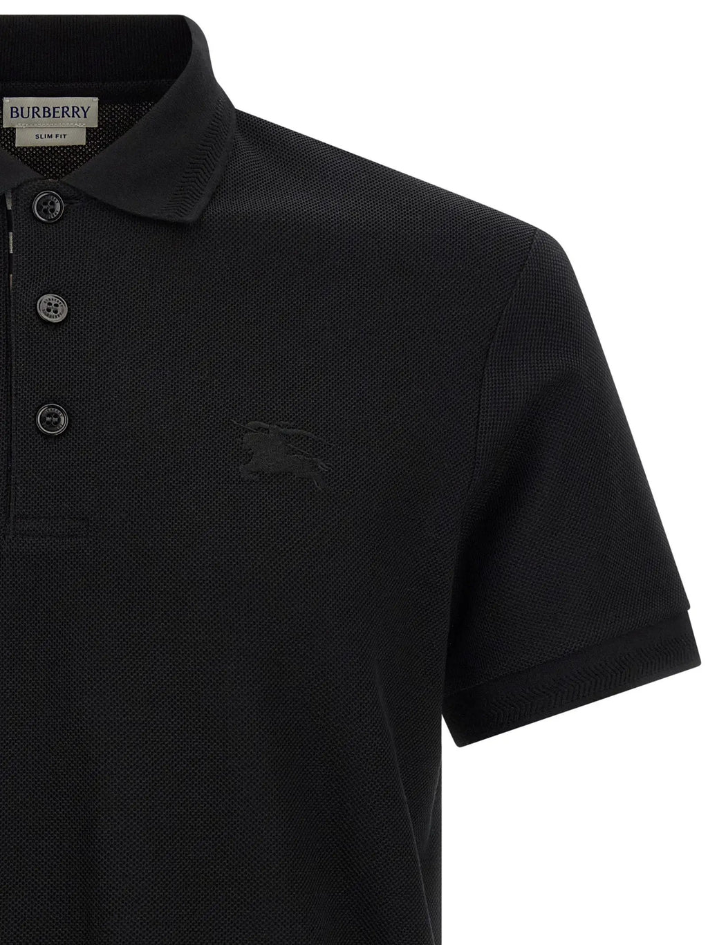 Burberry Burberry Black Cotton Polo Shirt