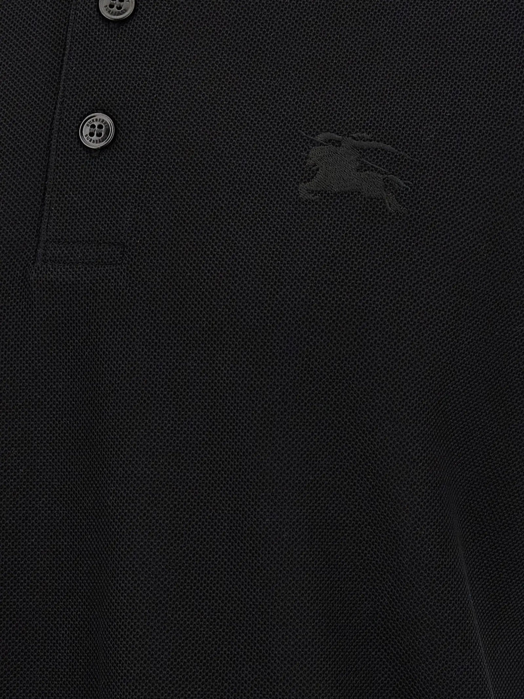 Burberry Burberry Black Cotton Polo Shirt