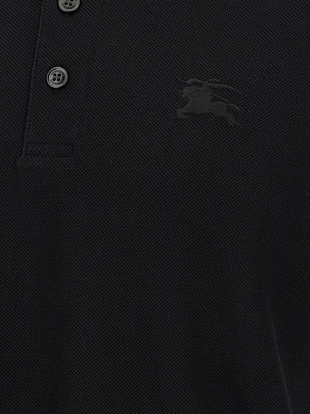 Burberry Burberry Black Cotton Polo Shirt