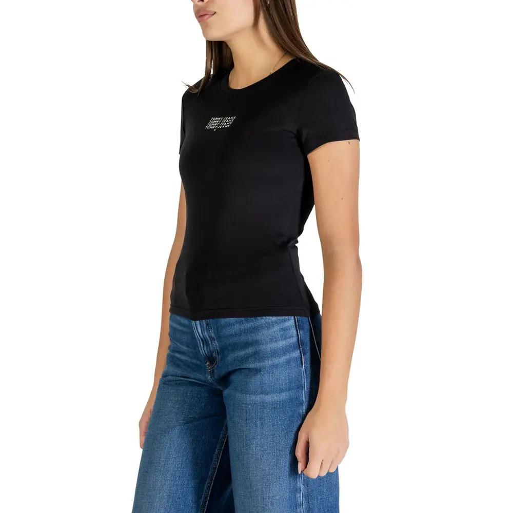 Tommy Hilfiger Jeans Tommy Hilfiger Jeans Black Recycled Cotton T-Shirt