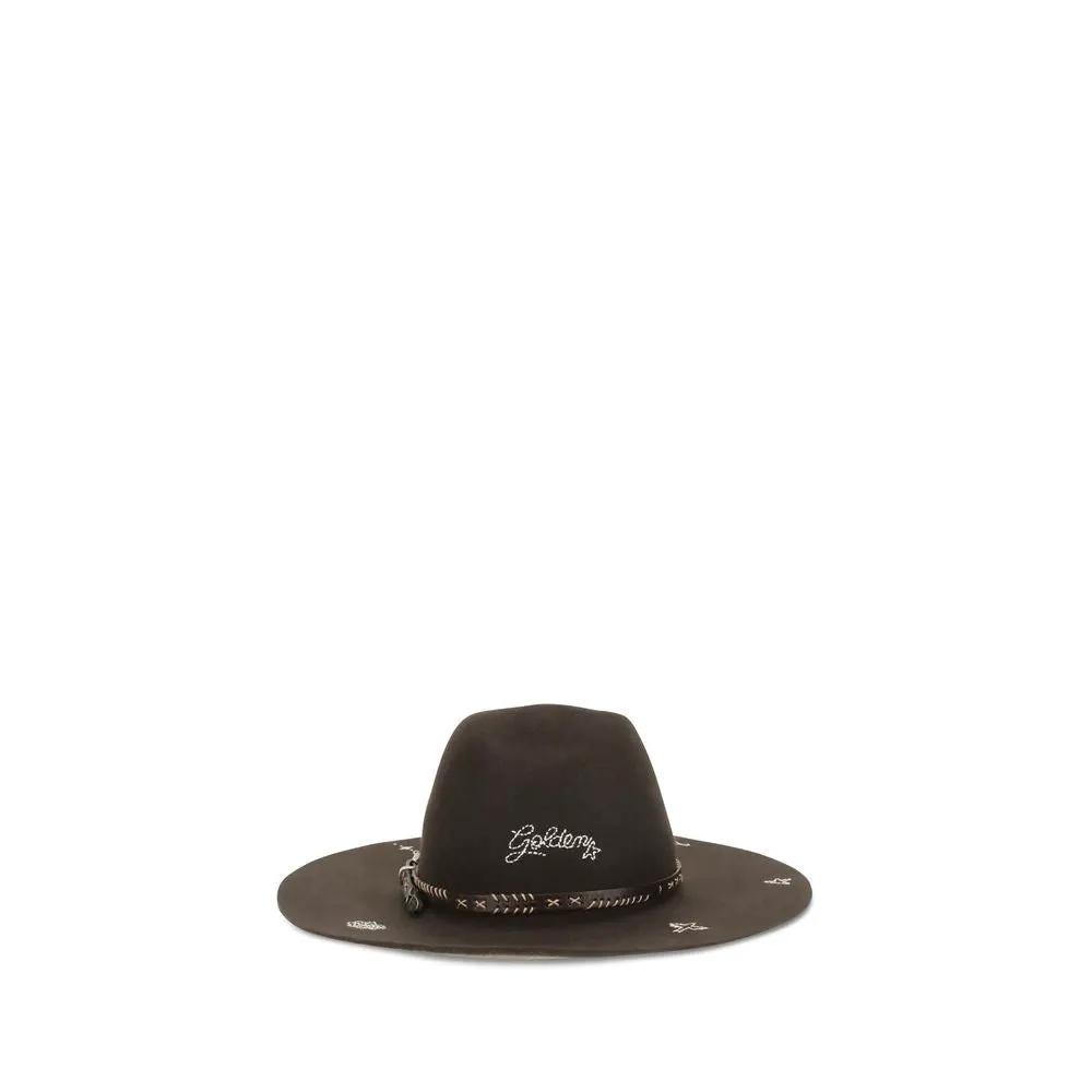 Golden Goose Brown Wool Oves Aries Fedora