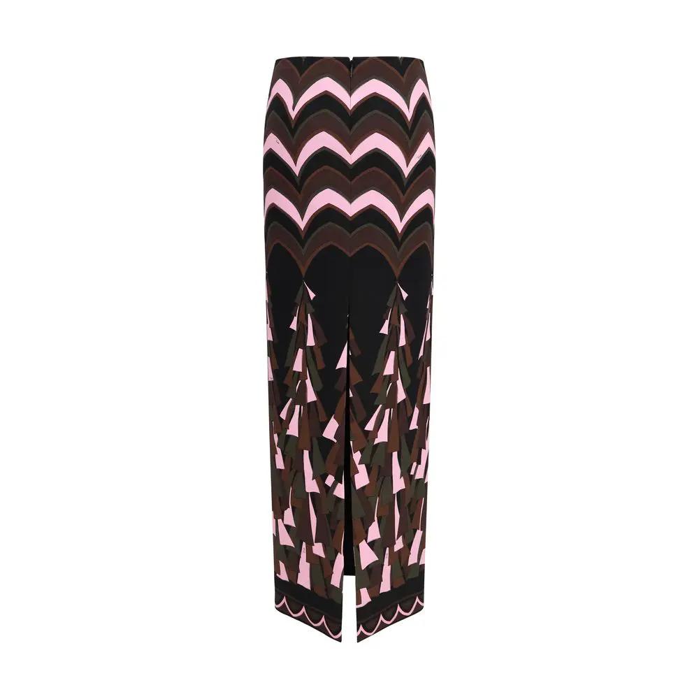 Emilio Pucci Multicolor Polyamide Long Skirt