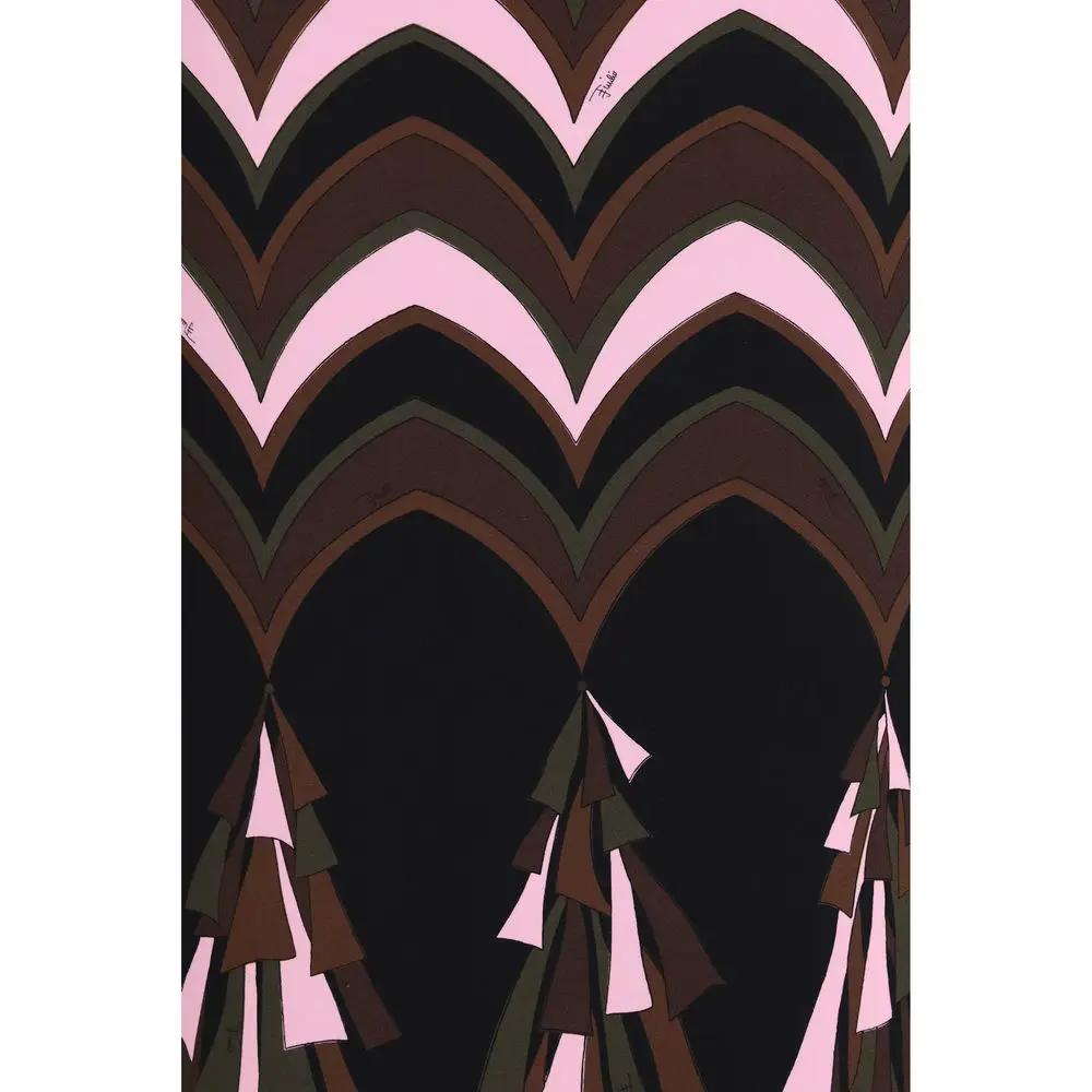 Emilio Pucci Multicolor Polyamide Long Skirt