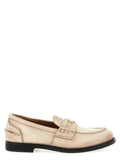 Miu Miu Miu Miu White Calfskin Slip-On Loafers