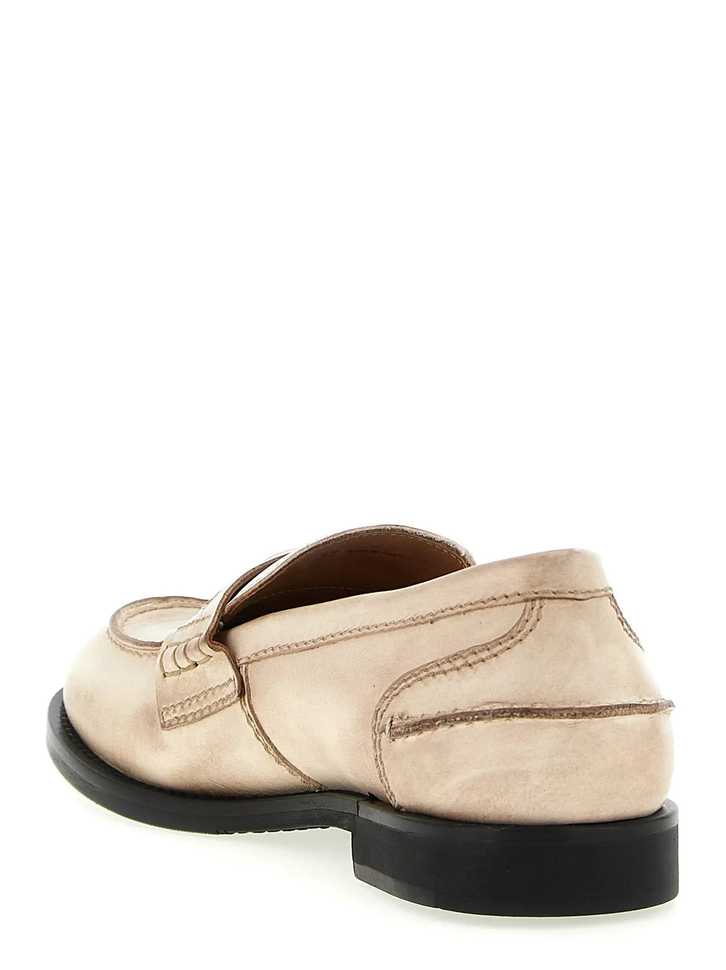 Miu Miu Miu Miu White Calfskin Slip-On Loafers