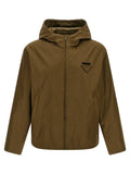 Prada Prada Bicolor Polyamide Shell Jacket