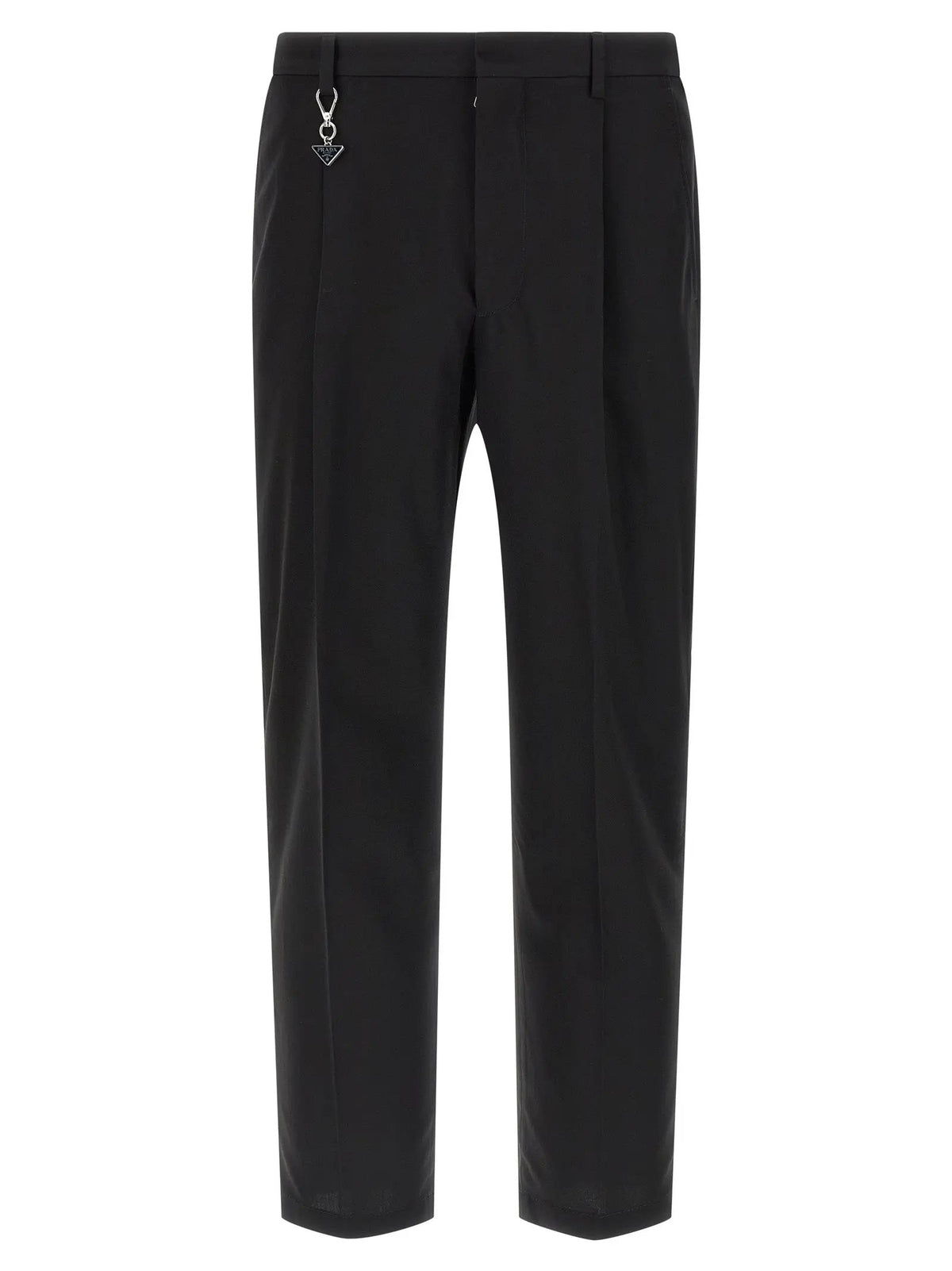 Prada Black Cotton Casual Pants