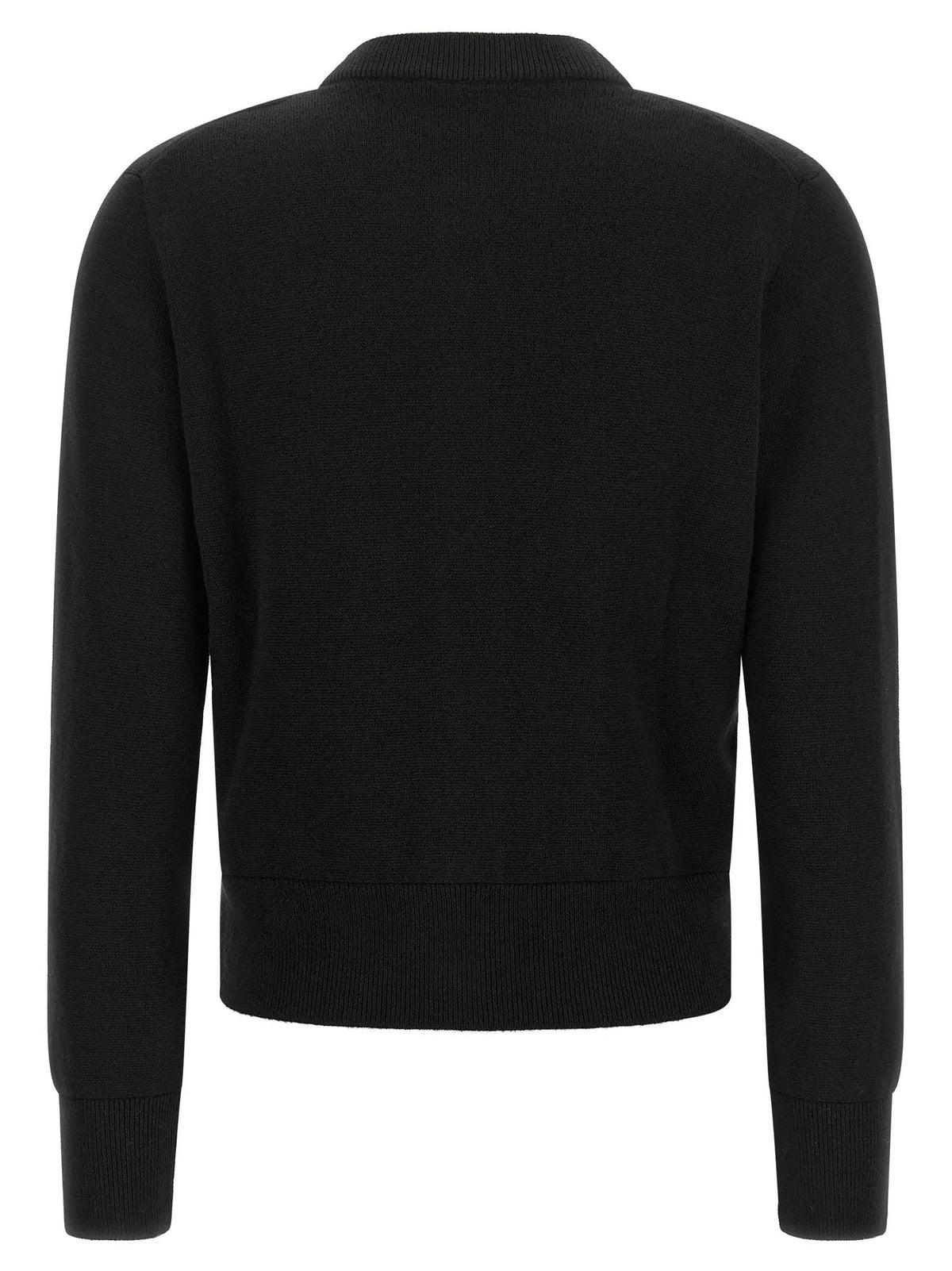 Ami Paris Black Wool Cardigan