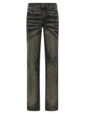 Diesel Black Cotton Straight-Leg Jeans