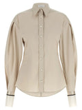 Brunello Cucinelli Beige Cotton Blouse