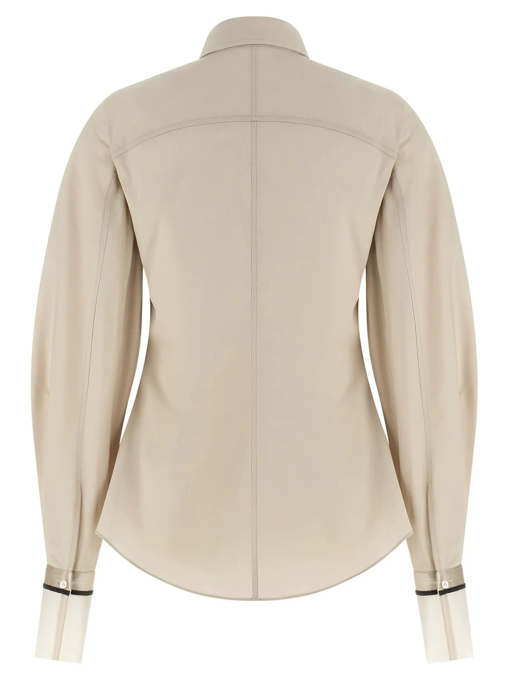 Brunello Cucinelli Beige Cotton Blouse