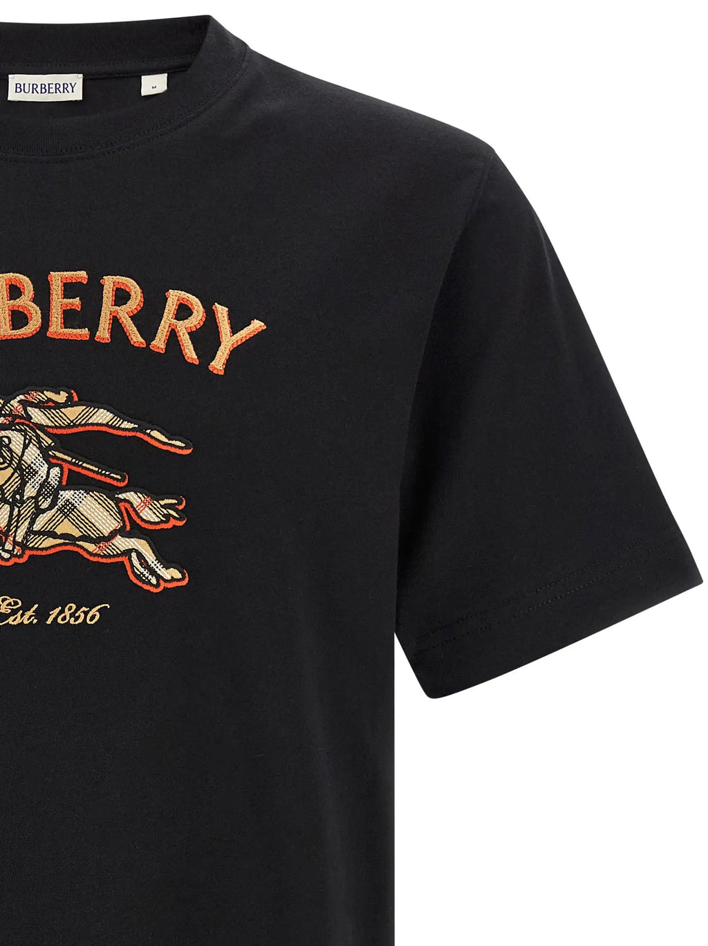 Burberry Burberry Black Cotton T-Shirt