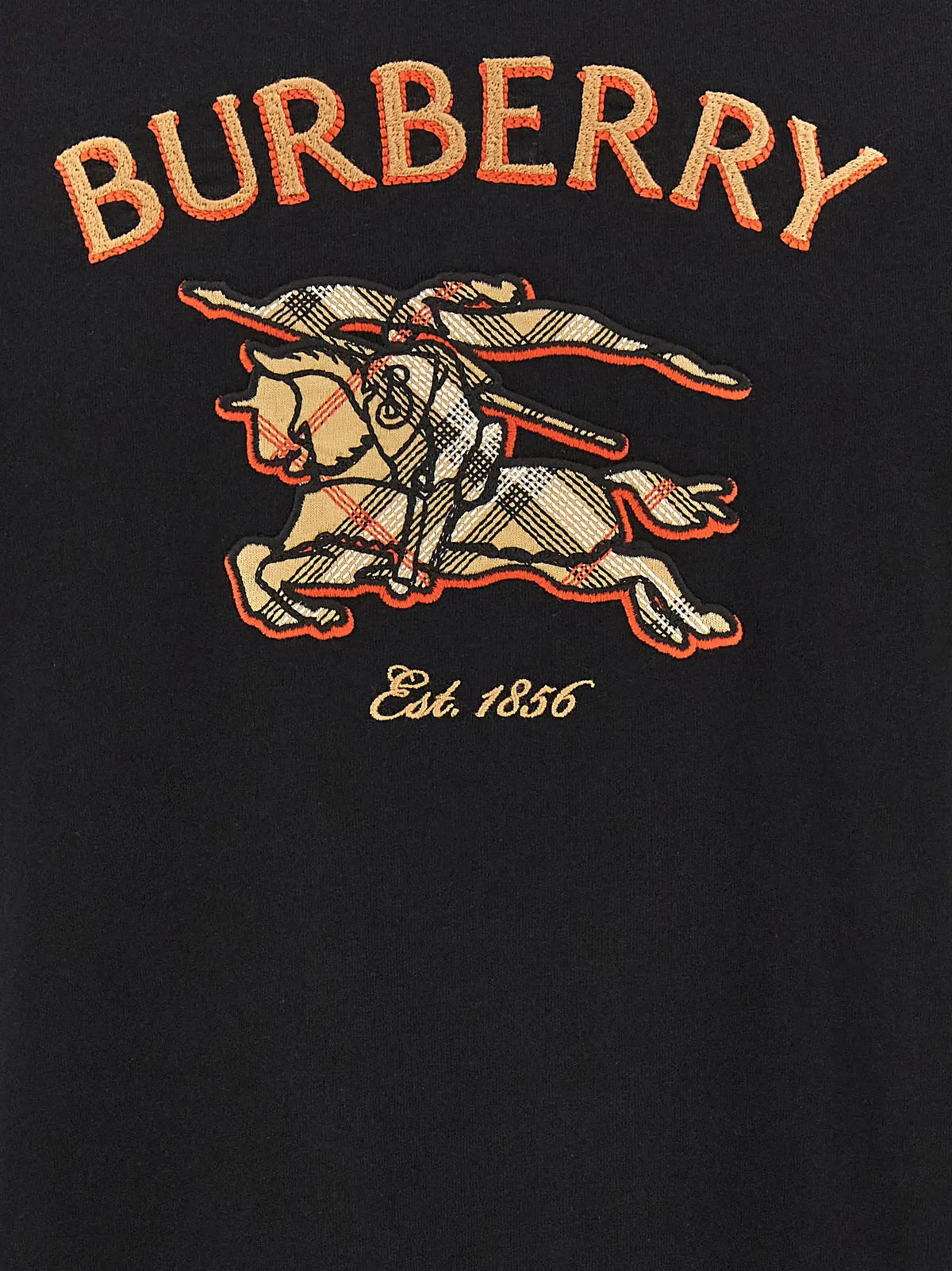Burberry Burberry Black Cotton T-Shirt