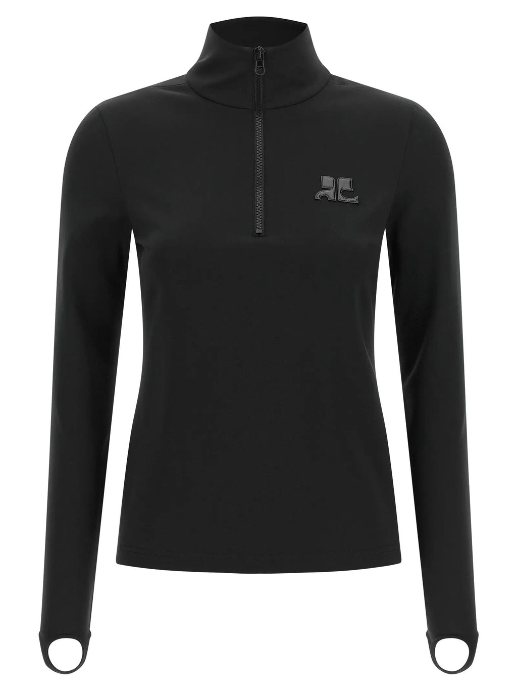 Courrèges Black Polyamide Cardigan