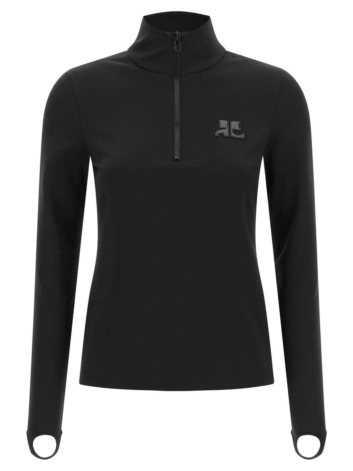 Courrèges Black Polyamide Cardigan