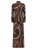 Emilio Pucci Bordeaux Polyamide Long Dress
