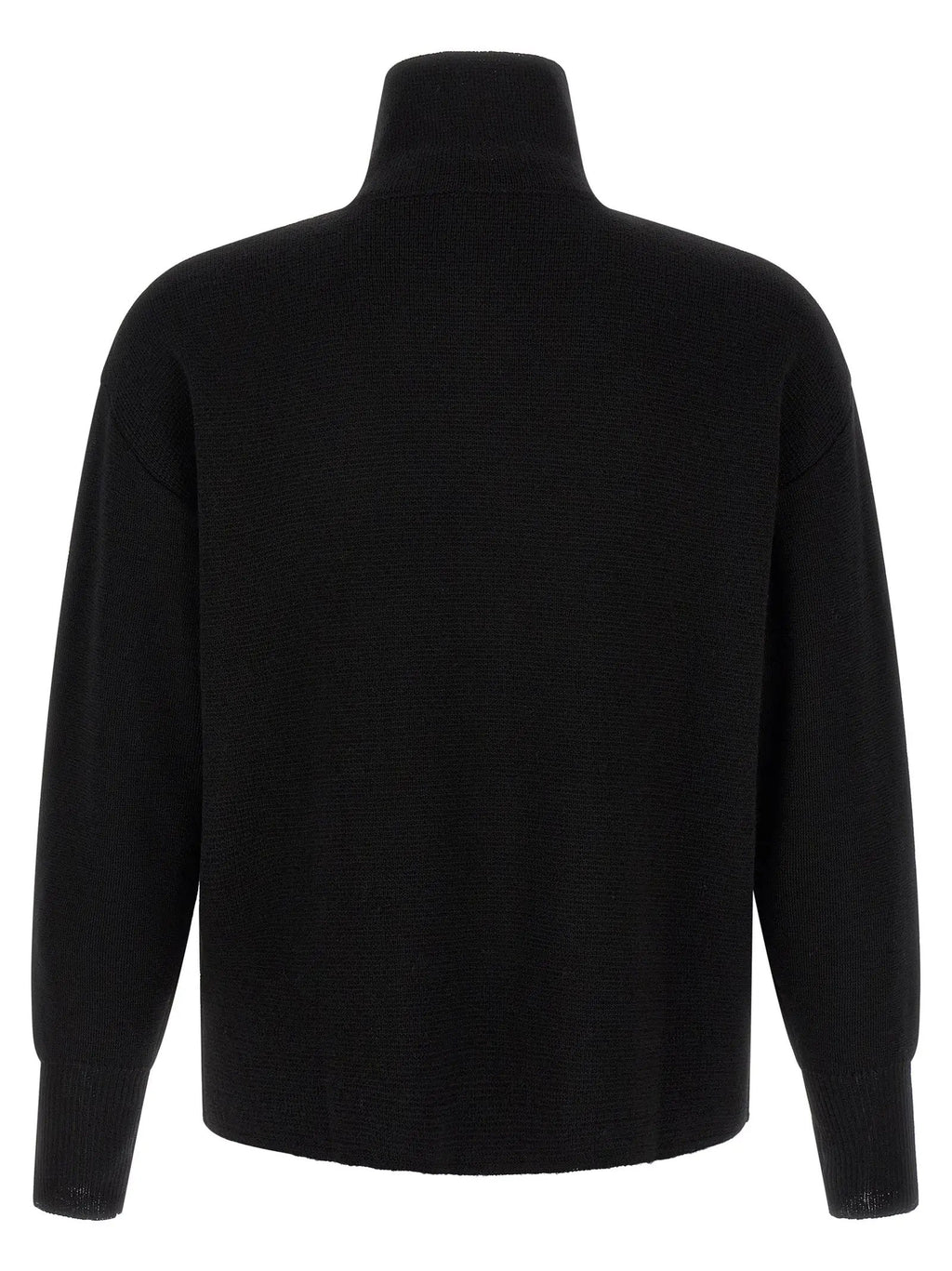 MA'RY'YA Black Virgin Wool Cardigan