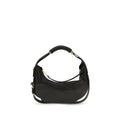 Moschino Black Calf Leather Bos Taurus Shoulder Bag