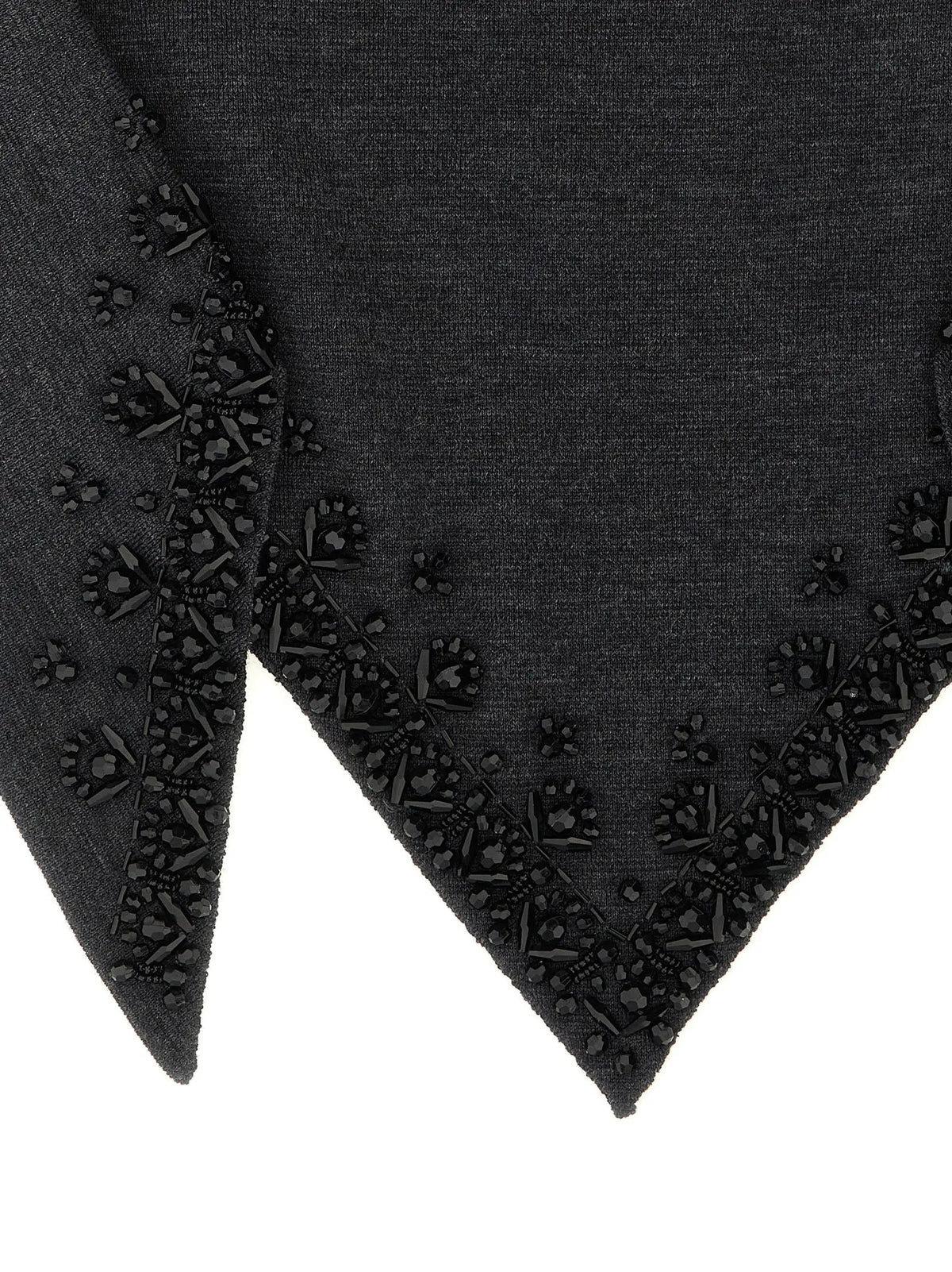 P.A.R.O.S.H. Gray Wool Scarf