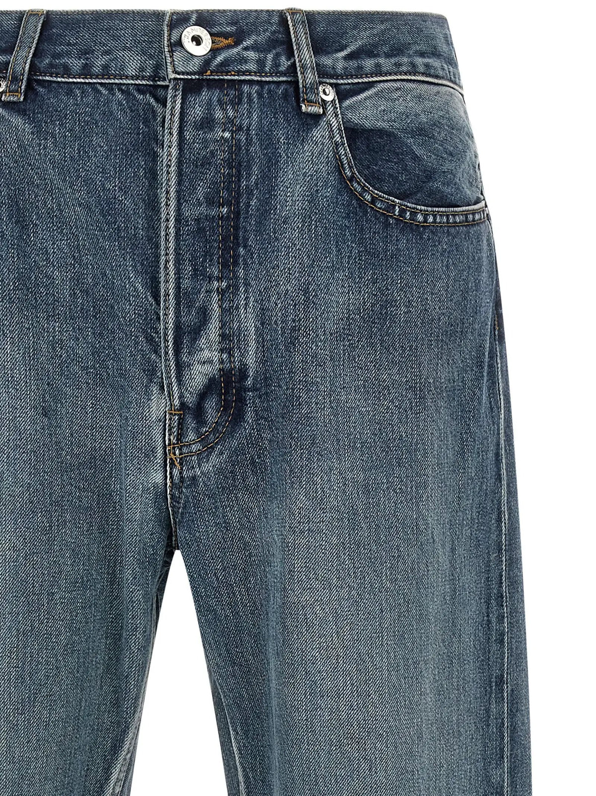 J.W.Anderson Blue Cotton Straight-Leg Jeans