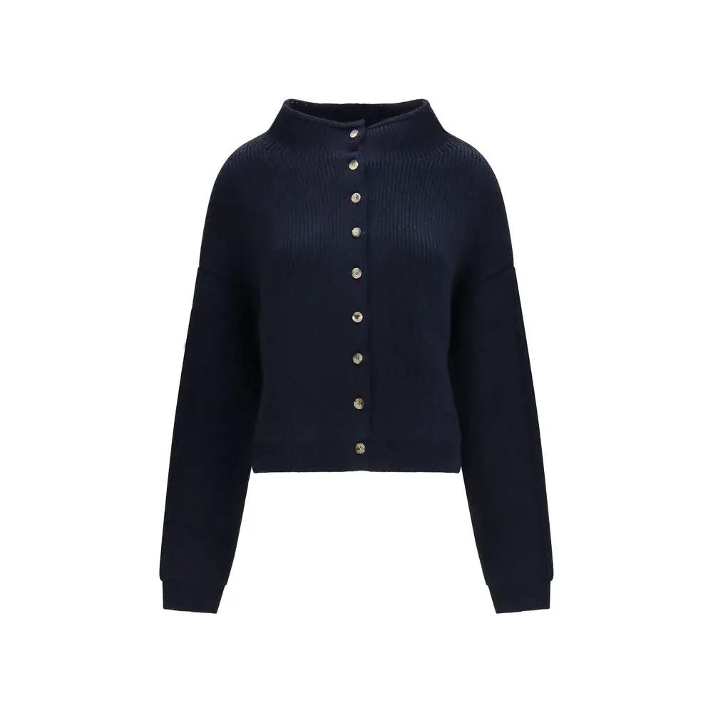 Khaite Blue Cashmere Cardigan